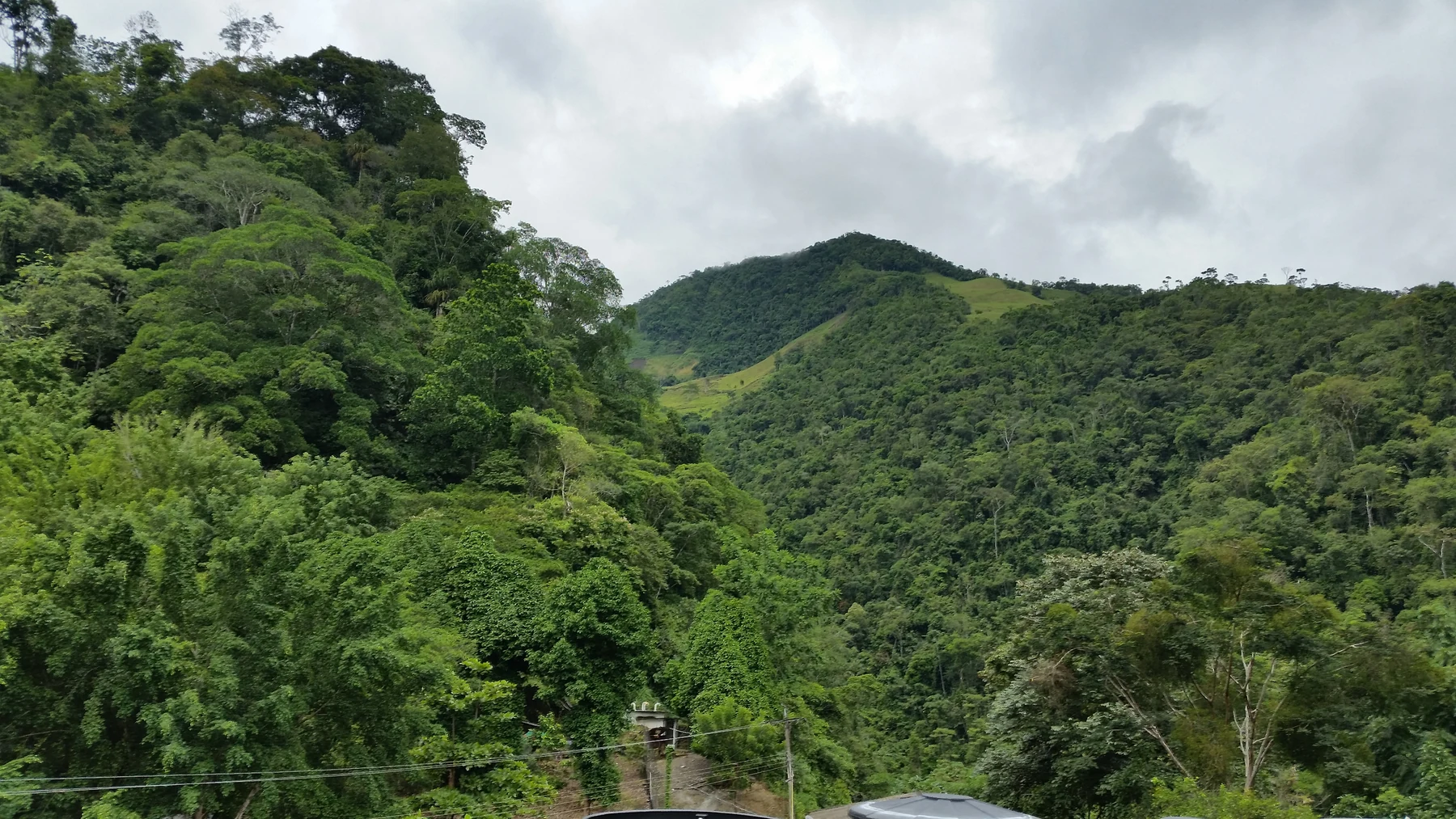 Mountain landscape around La Pita, Maripí, Boyacá