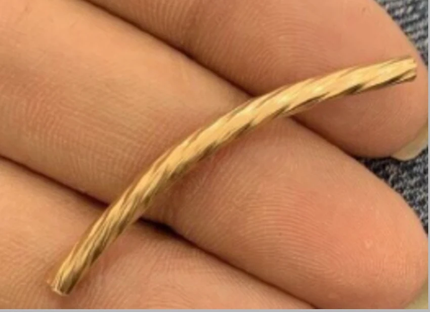 Curved tube component reference